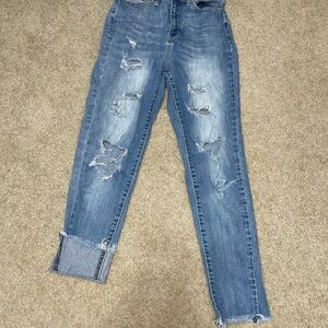 Kancan Distressed Blue Jeans